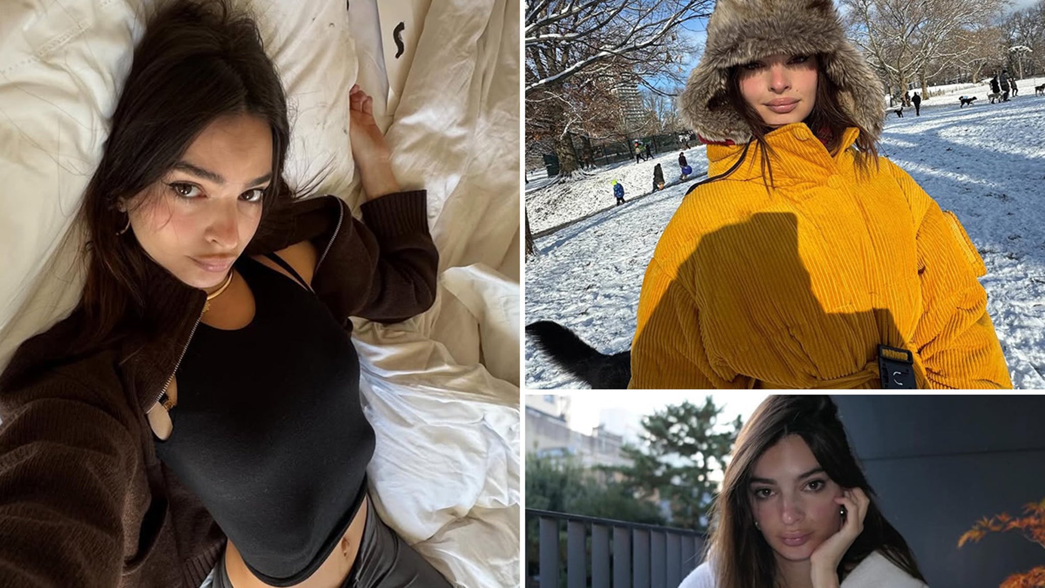 Emily Ratajkowski Looks Merry Throughout Her Dashing December Emily Ratajkowski Looks Merry Throughout Her Dashing December